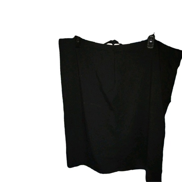 T TAHARI Women's 3X Ponte Skirt Black Modal Chic Slit Knee-Length Plus Sz Comfy - Picture 4 of 9